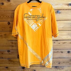 Vintage Coogi Tshirt Shirt Men’s XXL Yellow Short Sleeve 90’s Y2K Hip Hop
